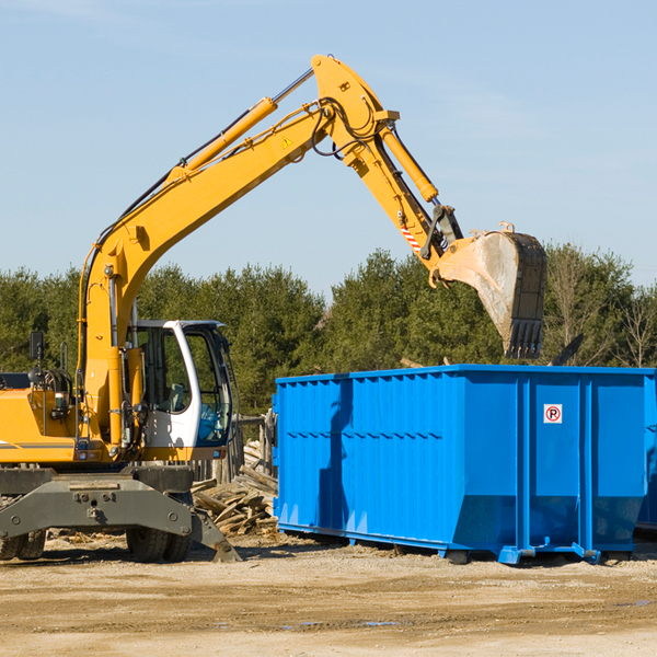 can i choose the location where the residential dumpster will be placed in Jamaica Vermont